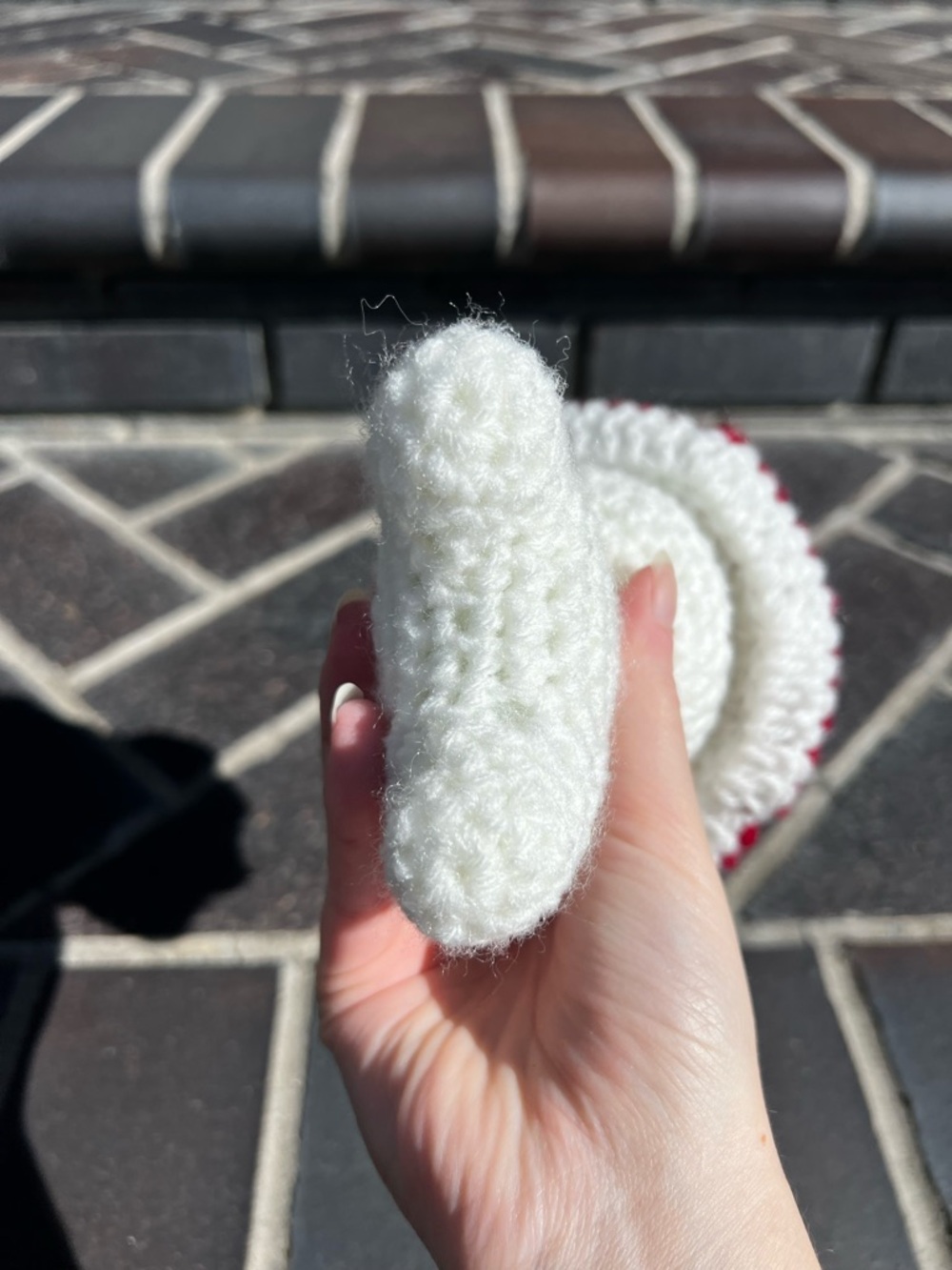 Hand Crocheted Little Mushroom Guy Stuffed Animal Plushie! - Picture 9 of 17